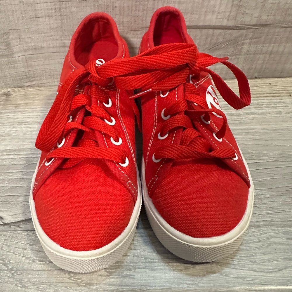 Heelys Youth Boys Size 2 Pro 20 HES10456 Red Roller Skate Shoes Lace Up Low Top